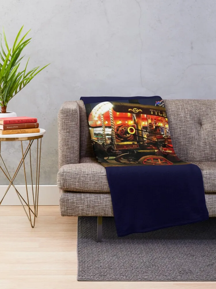 Showmans engines at night Throw Blanket Stuffed Blankets throw blanket for sofa sofa Giant Sofa Blanket