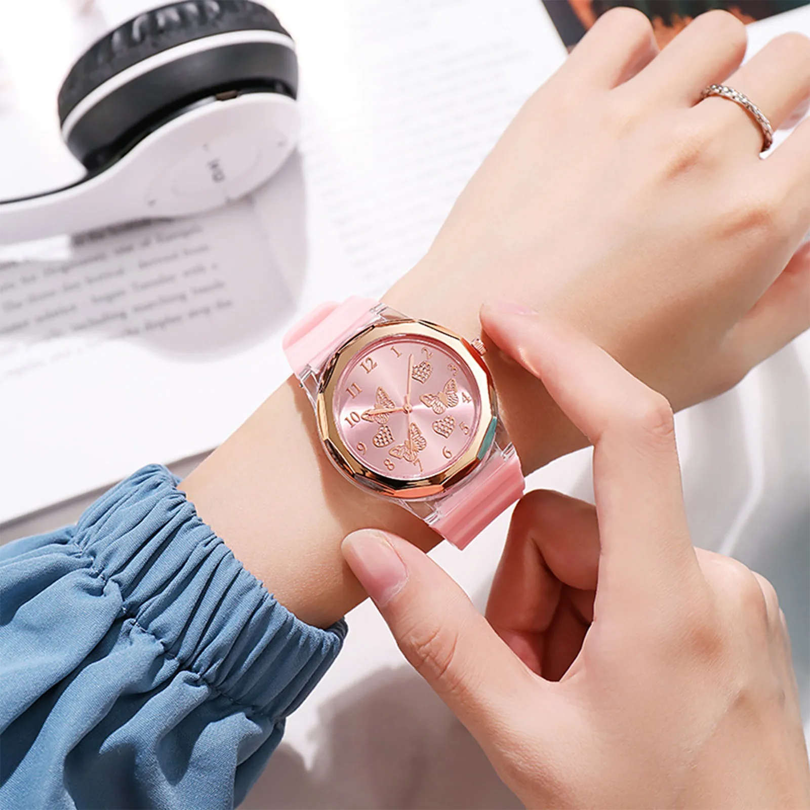 

2023 New Fashion Women'S Quartz Wrist Watches Watch Silicone Wristband Men'S And Women'S Watch Quartz Watch Relojes Para Hombres