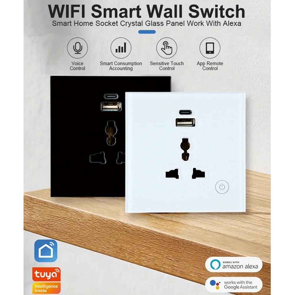 Рисунок 2 - Tuya Smart Wi-Fi настенная розетка