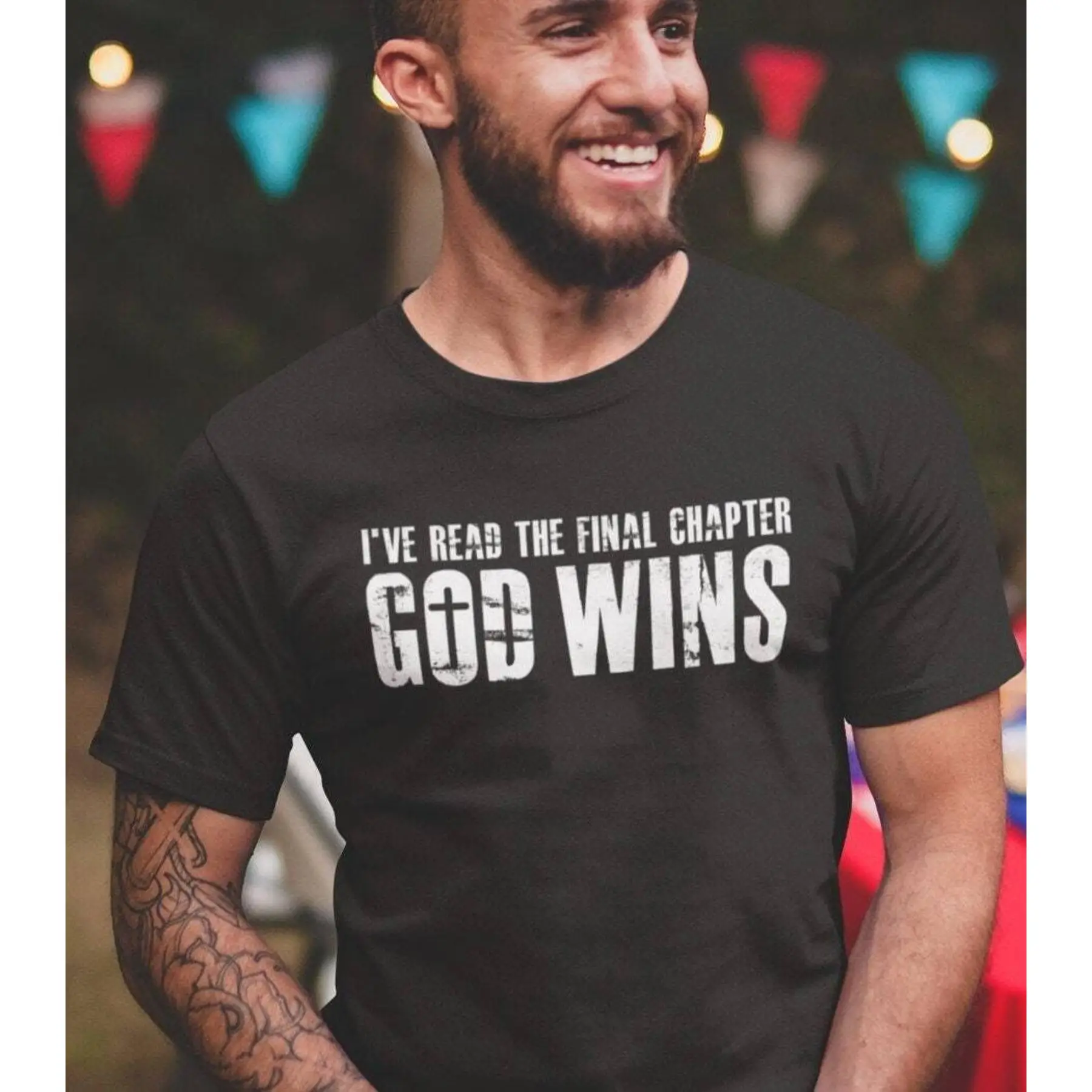 

God Wins I ve Read The Final Chapter Inspirational t shirt Christian Shirt