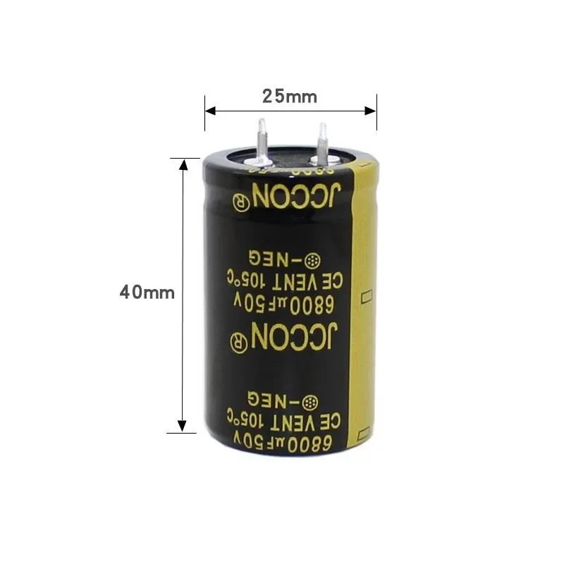 50v6800uf JCCON Horn Aluminum Electrolytic Capacitor Volume 25x40 Audio Amplifier Audio