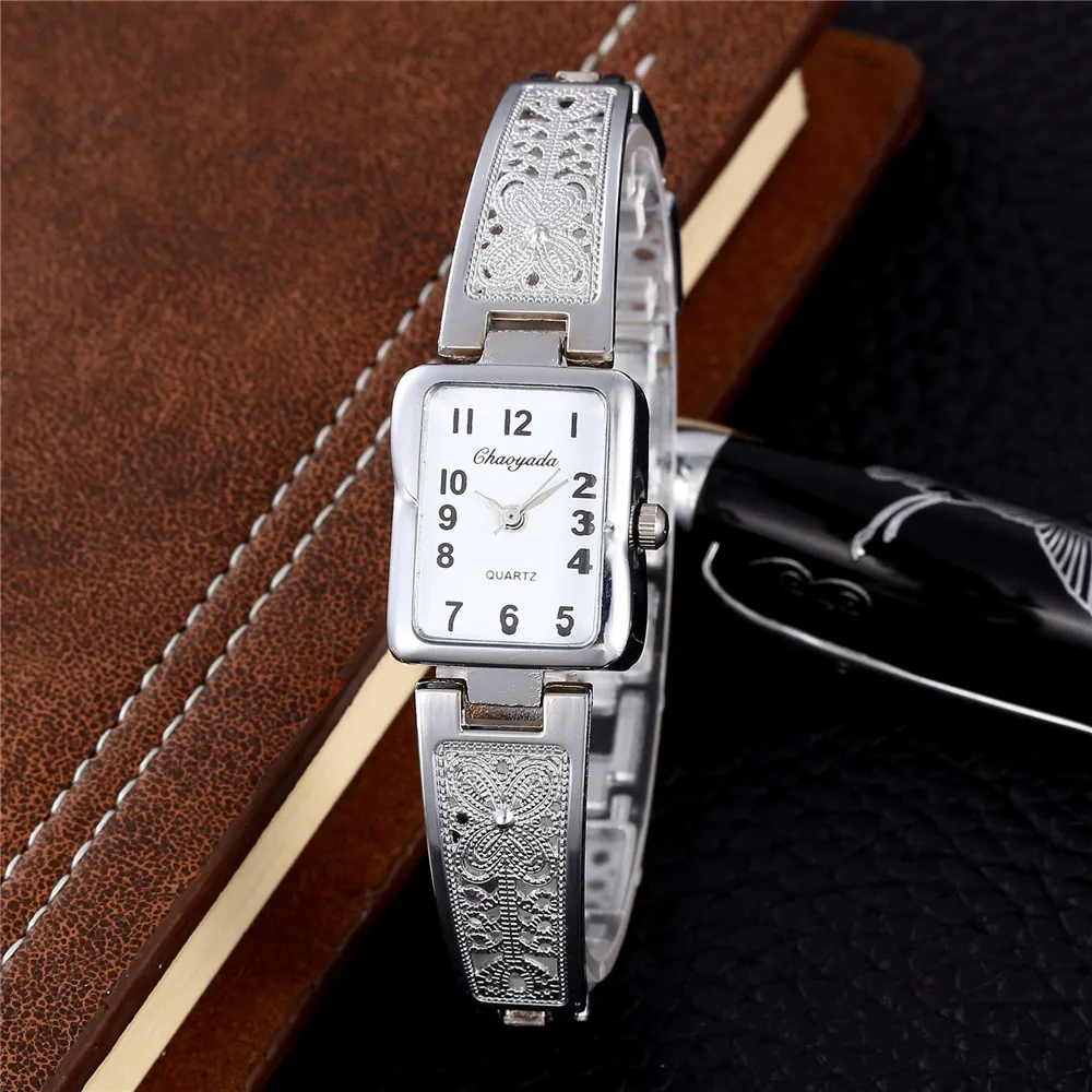 New Women Fashion Bracelet Watch Luxury Gold/Silver Quartz Female Dress Watches Ladies Exquisite Relogio Feminino Saati Clock