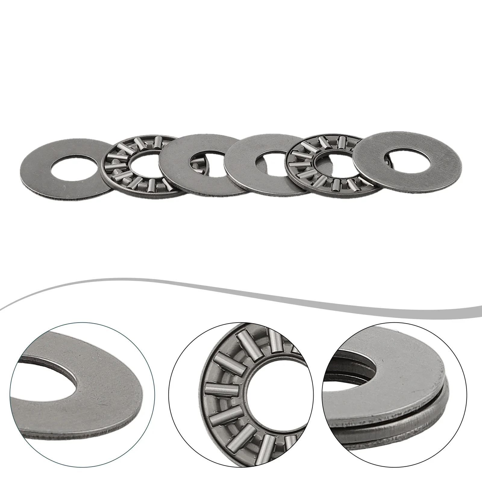 AS1024 Washers AXK1024 Bearings 10mm Bore Diameter 24mm Outside Diameter Compact Stiffness Hardened Polished Washers