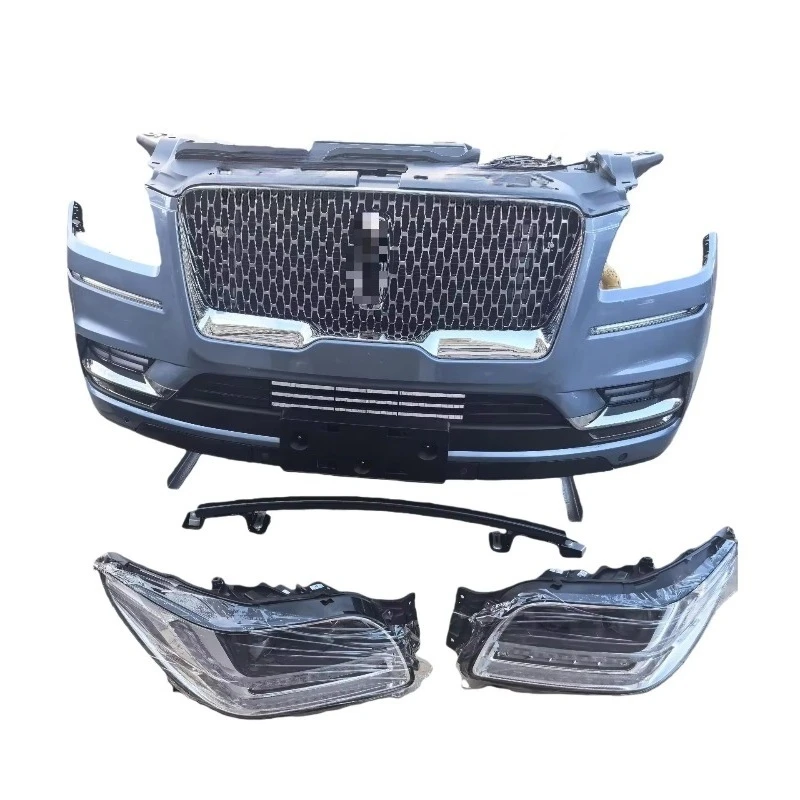 For 15-17 Lincoln Navigator Front Bumper Assembly Grille Fog Light Chrome Plating