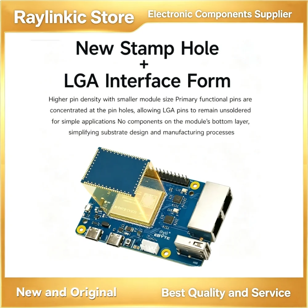 EBYTE ECK41‑E1‑N / ECB41‑PGE1N2‑N ECK41-E1N2-N｜RK3506G Triple‑Core A7 SBC, Dual‑Ethernet, Linux Python Raspberry Pi‑Compatible