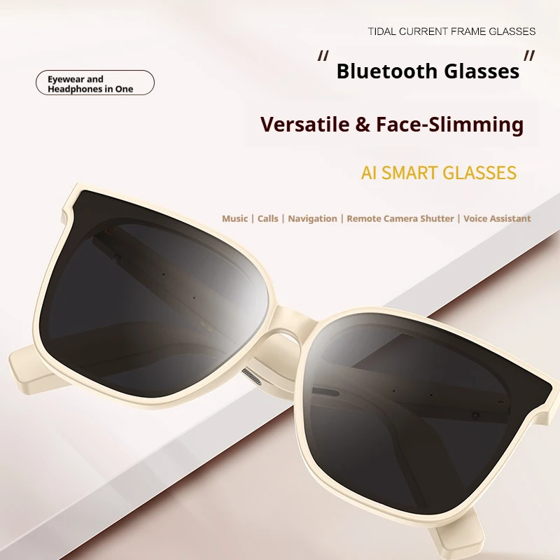 YJ008C نظارات شمسية ذكية بلوتوث، مستقطبة TR، صوت ستيريو ومساعد صوت، متعدد المشهد للاستخدام اليومي والخارجي #4