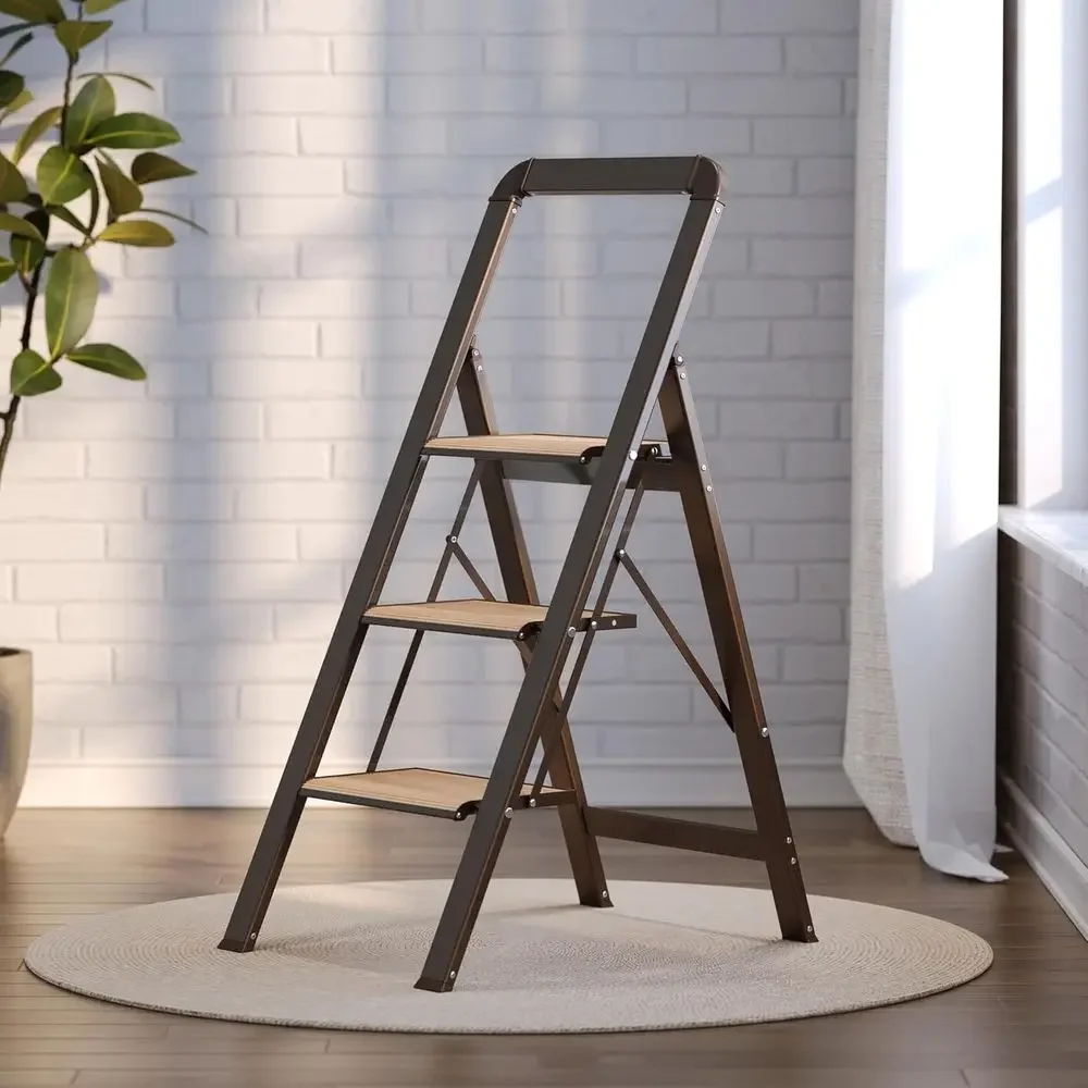 3 Step Ladder, olding , 450-lb acity or Home | Ultra-thin 2