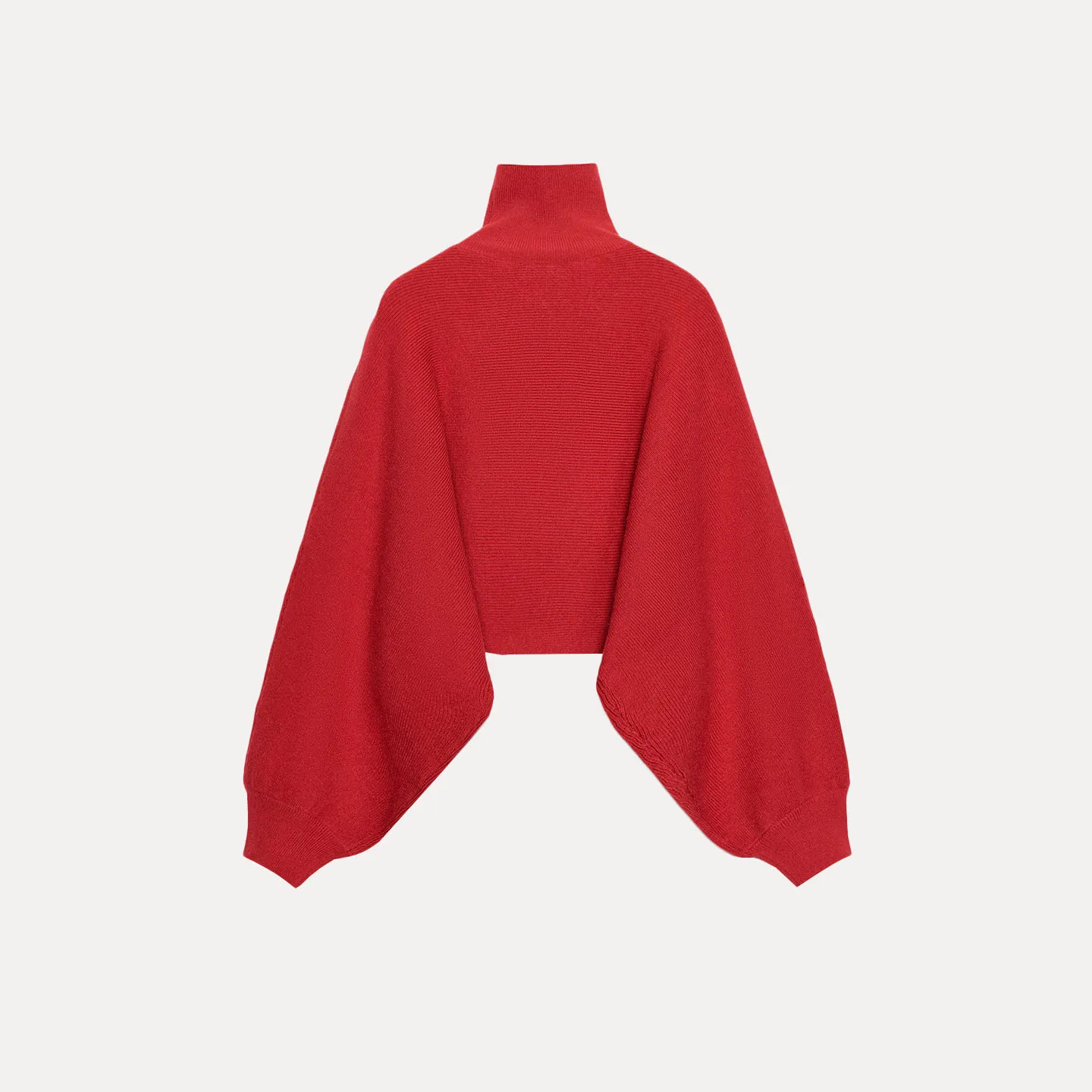 Z Women's Faionable Versatile Wide Sve Knitwear 2025 New Sle Loose Fit High Collar ort Length Autumn Season