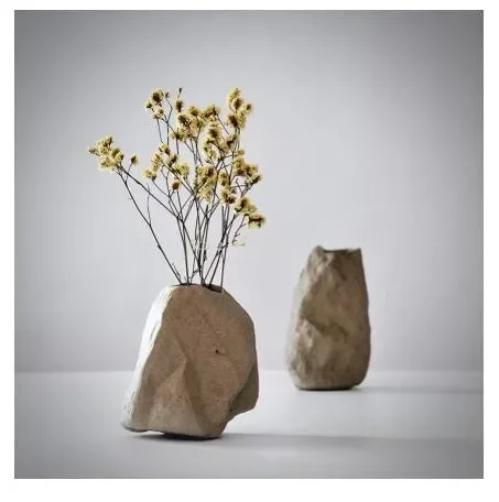 New Ceramic Modern Vase Home Decor Fashion Floral Organ Master Bedroom Creative Ceramic  Stone Vase Ornaments Wedding Gift