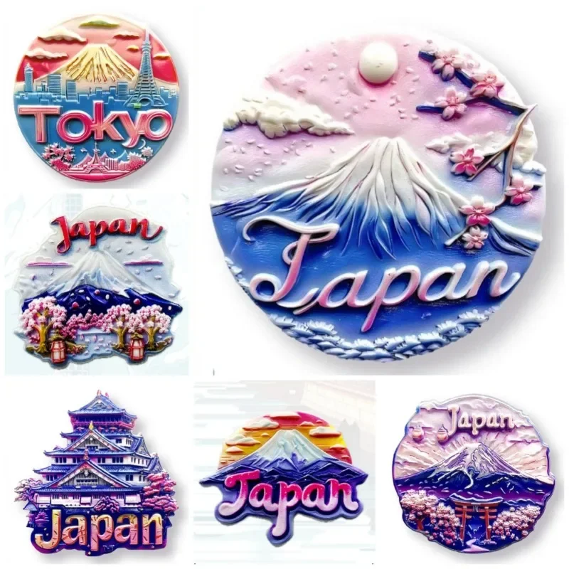 Japan Refrigerator Stickers Tokyo Mount Fuji Souvenirs Sakura Fridge Magnets Home Decor Wedding Gifts