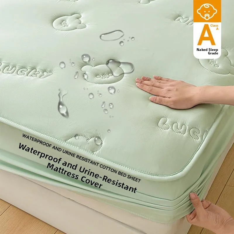 

Водонепроницаемый, непромокаемый чехол-балдахин для кровати, однотонный, из трех частей, полностью закрывающий матрас, защитный чехол для односпальной кровати