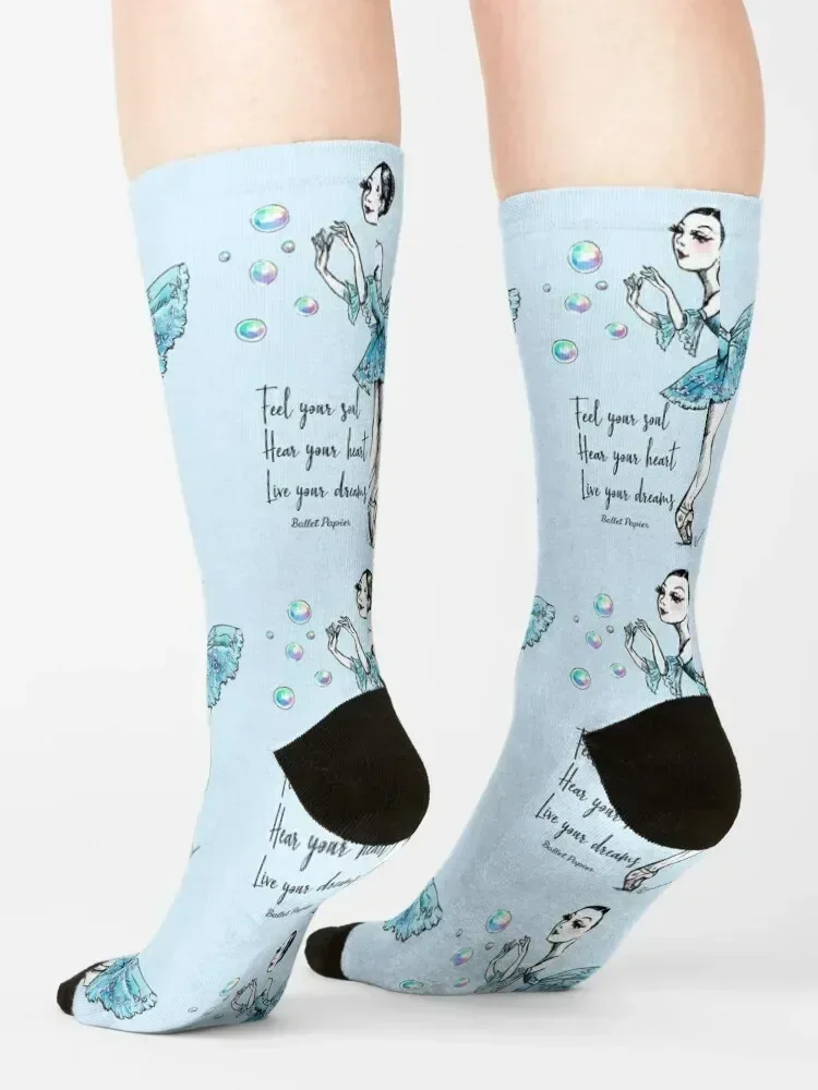 Live your Ballerina Dreams! Socks Novelties Toe sports Running anti-slip Socks Male Women's
