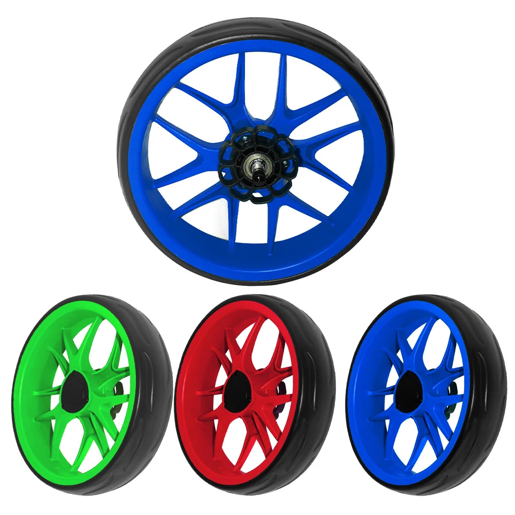

Golf Cart Replacement Wheel Featuring EVA Tread for Shock Absorption and Weather Resistance Fits 10mm Axle Diameter 25 5cm