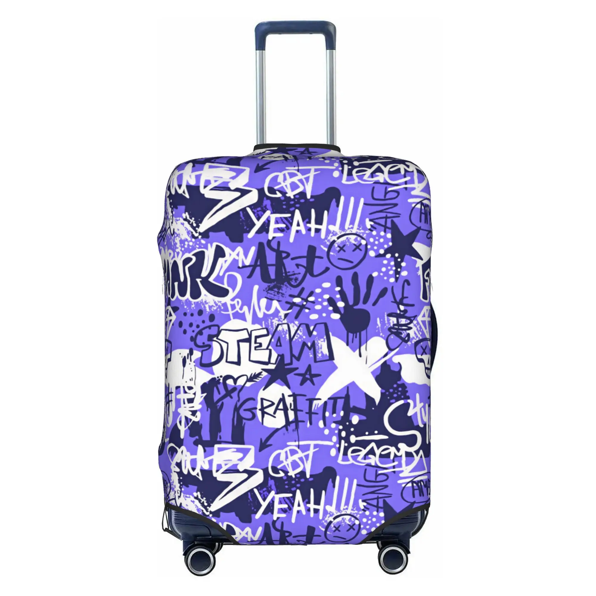 Graffiti Art Y2K Style Street Art Punk Culture Luggage Cover Protector Cute  Travel Suitcase Covers for 18-32 Inch