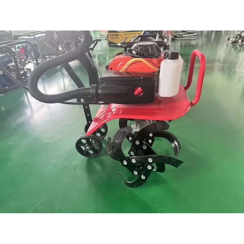 2/4 Stroke 63cc 2.5-3.2L 2-5kW Handheld Portable Garden Mini Rotary Tiller Cultivator 20-25cm Tilling Depth