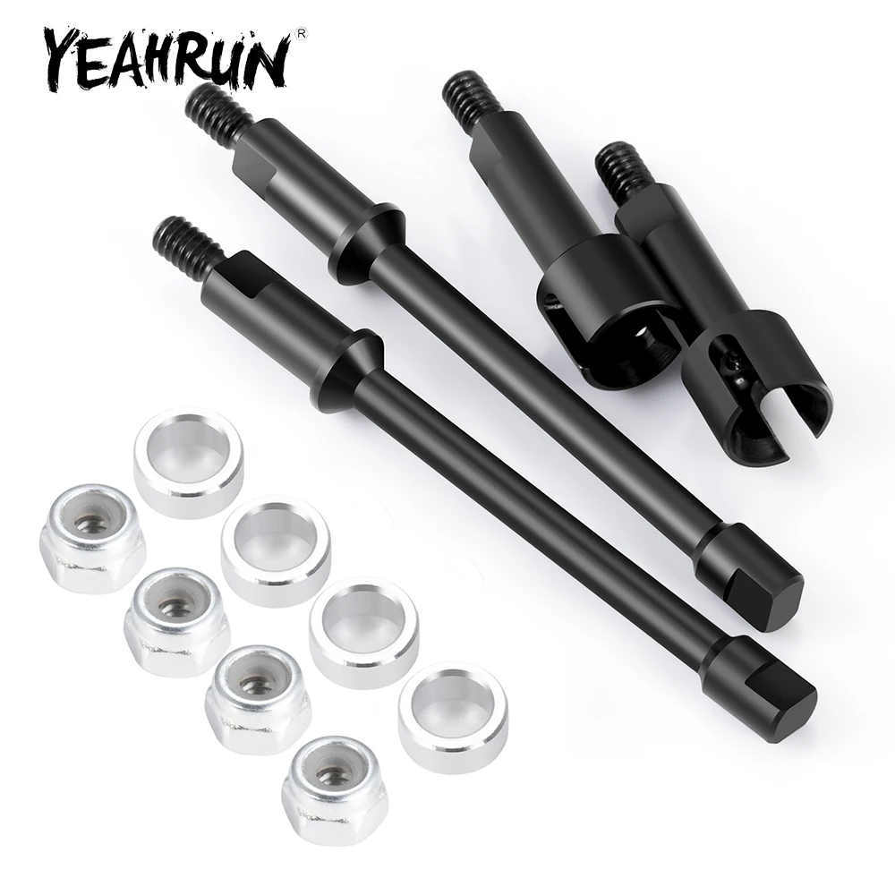 YEAHRUN 2mm/4mm Extended Steel Front & Rear CVD for Axial SCX30 1/30 RC Car Upgeade Parts Accessories