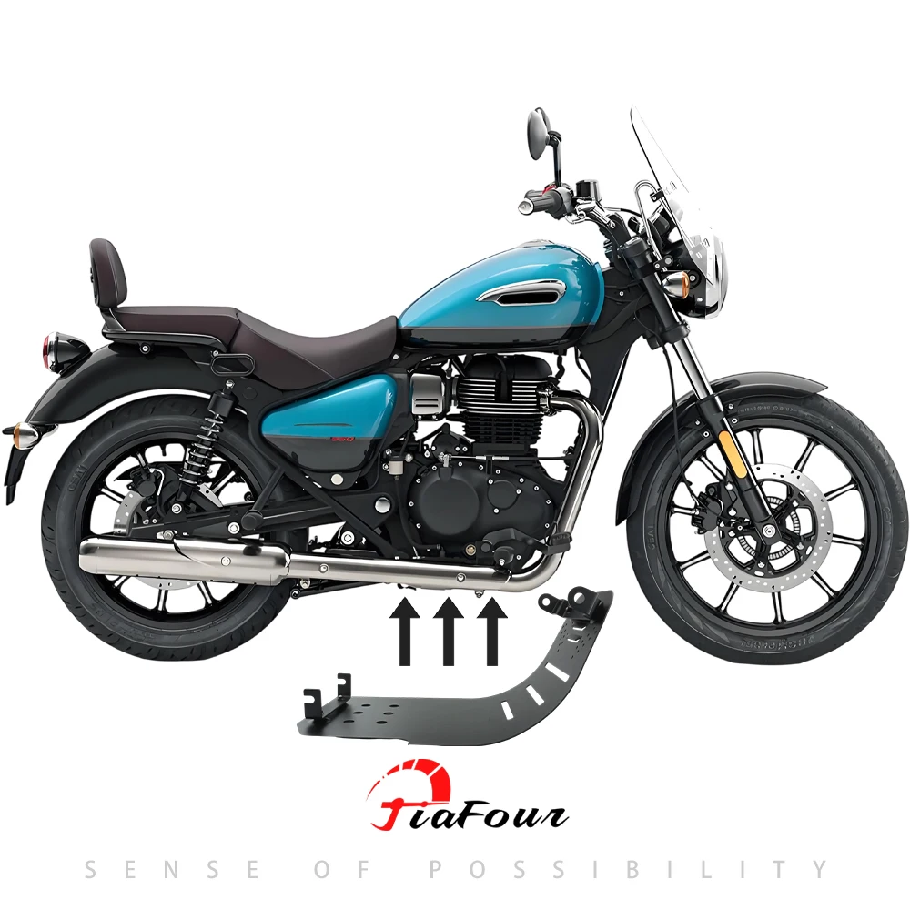 

For Meteor 350 Classic 350 All New Bullet 350 Goan Classic 350 Skid Plate Base Engine Chassis Guard Engine Bash Protection Cover