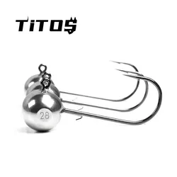 Tungsten Jig Head Hook 1.8g/2.7g/3.5g/5.3g/7g Round Ball Jig Head Tungsten Hooks Soft Worm Lure Fishing Accessories