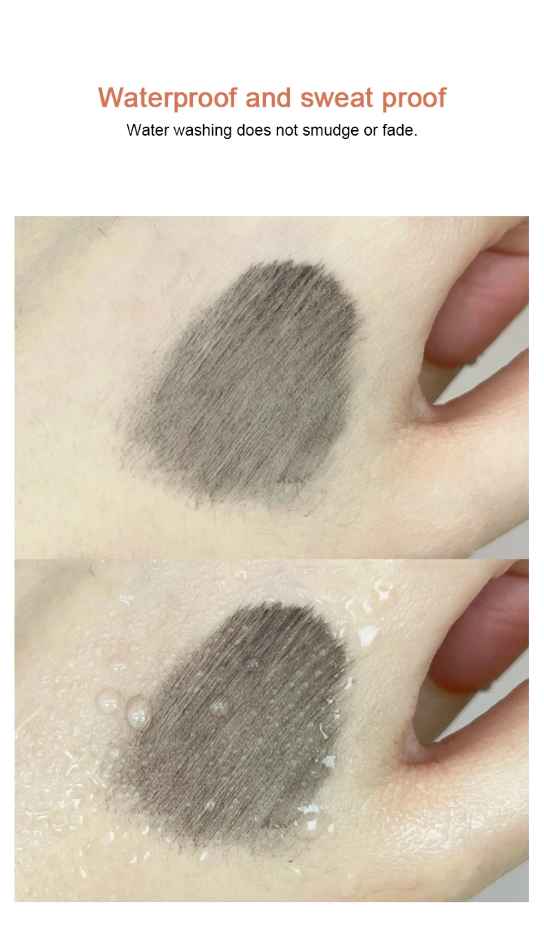 ماسكارا رأس فرشاة ناعمة مقاومة للماء لتمديد الرموش تكثيف طويل الأمد مقاوم للعرق ليس من السهل تلطيخ للمبتدئين #4