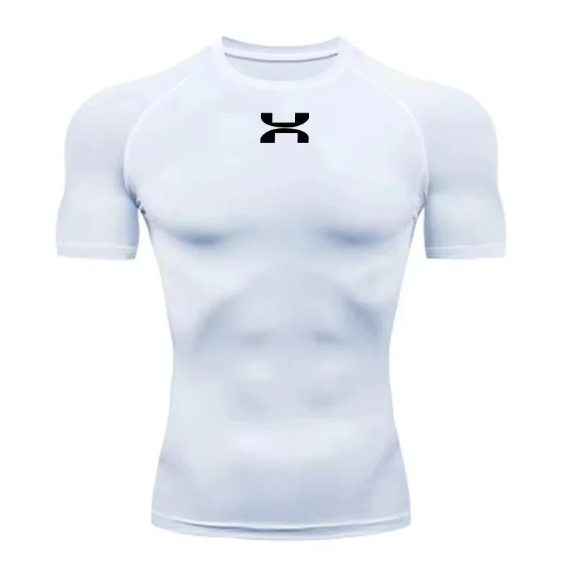 2025Anime Men's Compression Shirt Fitness Sport Running Tight Gym TShirts Athletic Quick Dry Tops Tee Summer Jersey
