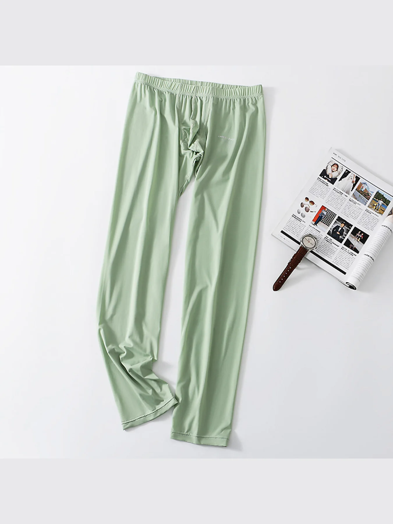 

Smooth And Fast Drying Underwear Without Any Requirements Ultra-thin Men's Ice Silk Leggings With High Elasticity Available