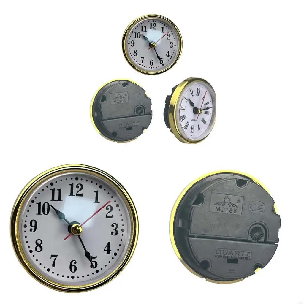 37ME High Qualitys Clock Craft Quartzs Movement Round Clocks Head Insert Little Clock