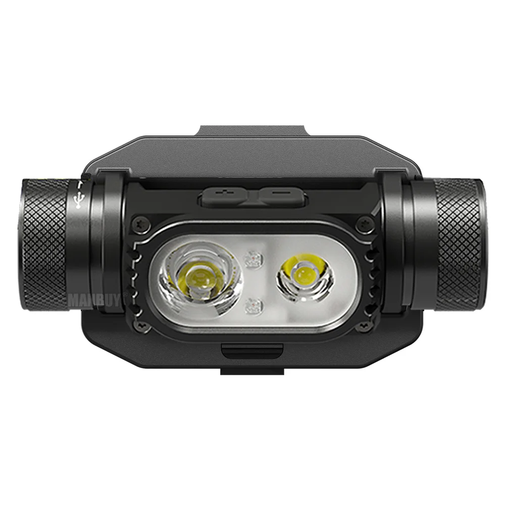 Genuine Nitecore HC68M 2000LMs High Performance Dual Beam E-focus 2xLEDs rechargeable Helmet light 18650 Battery Outdoor Camping