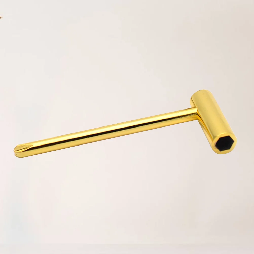 

Hex Guitar Truss Rod Wrench Metal Tool Golden Sturdy Adjustable Neck Wrench Compatible with Taylor Guitar Repair Tool
