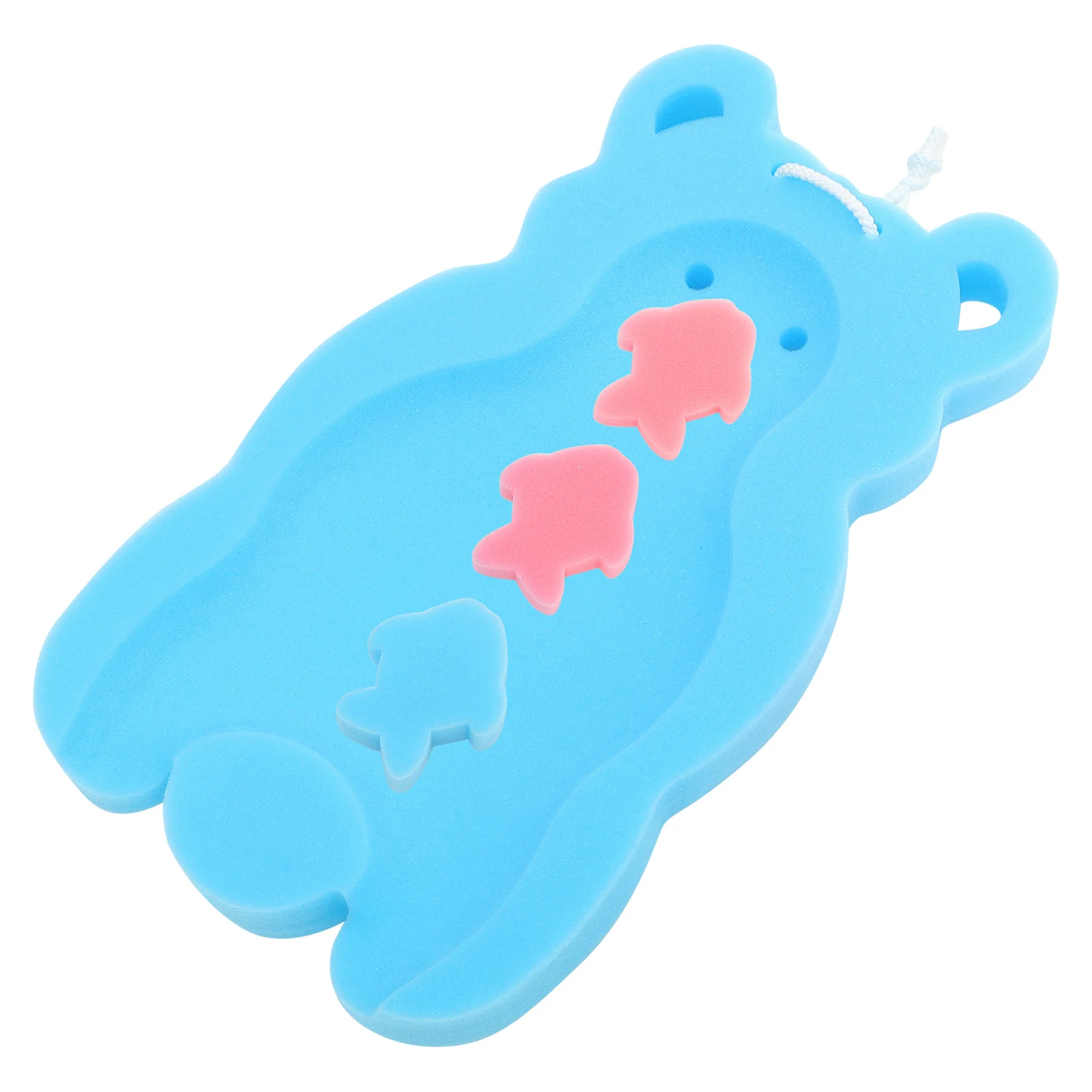 

Soft Blue Baby Bathing Sponge Mat Non-Slip Cushion Anti-Slip Kids Bathroom Accessories Sponge Mat Bathroom Accessories