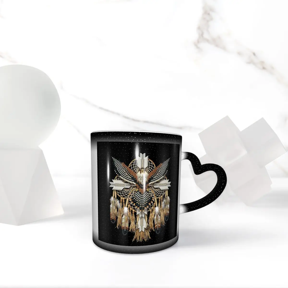 

Eagle Native American Art Mug Funny Ceramic Coffee Cups Tea Mugs Milk Cup Drinkware Gifts for Woman Man