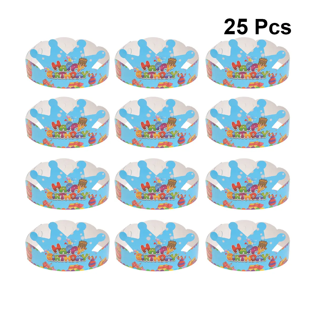 

25 Pcs Kid Party Party Paper Hats Crown Crown Birthday Hat Birthday Hat Headgear Wedding Celebration