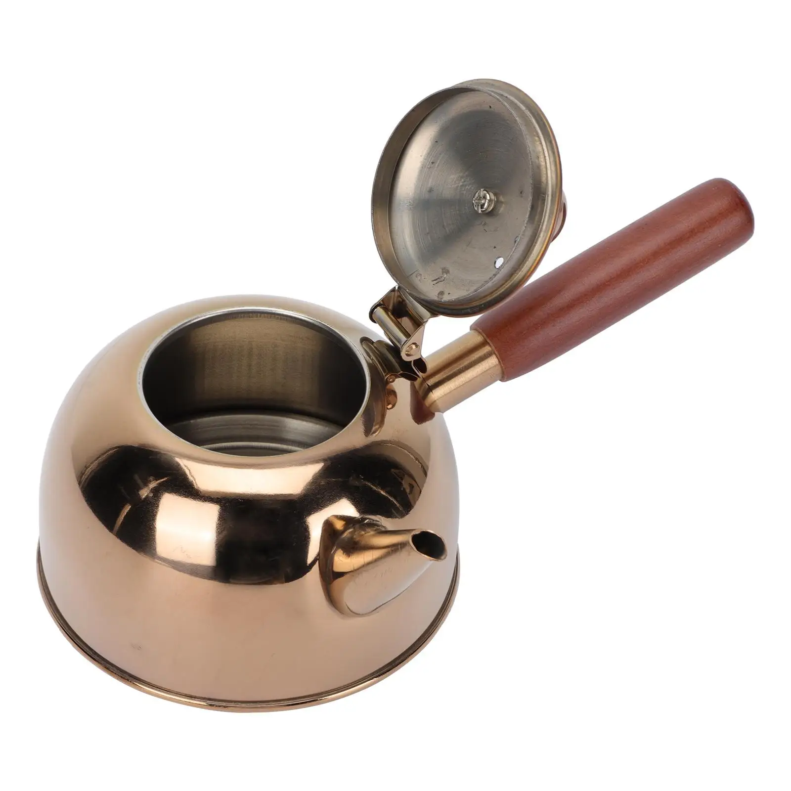 

Side Handle Kettle Stainless Steel Practical Families Home Kitchen Supply Electric Stove Large Capacity Heat Resistant