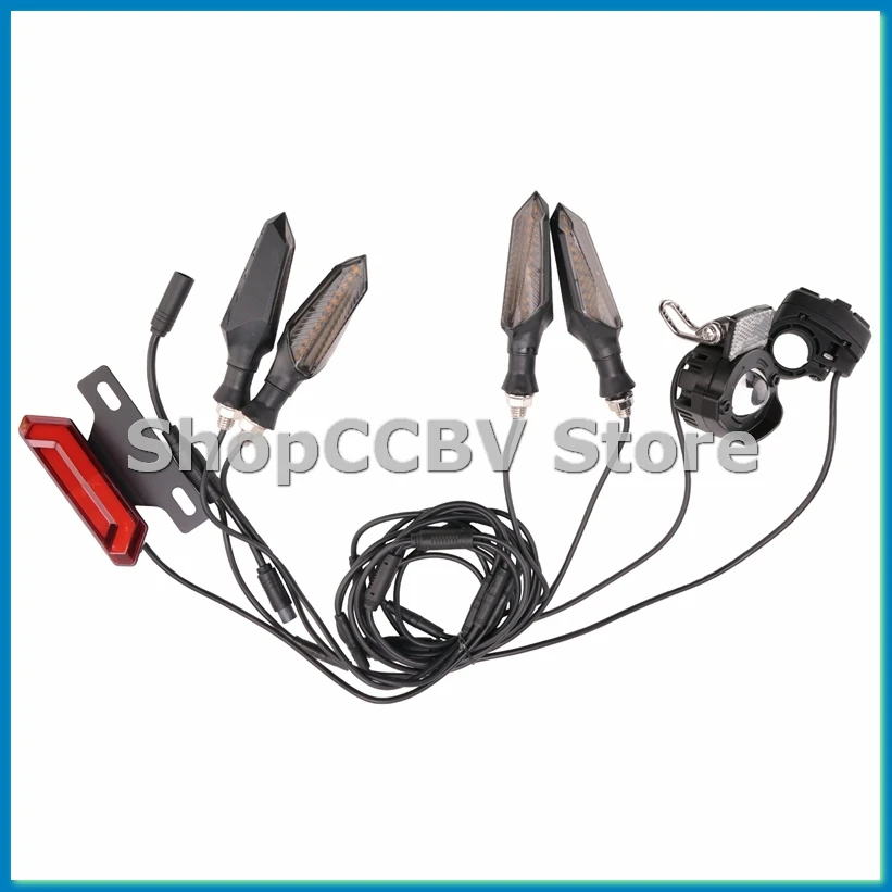 

Для BBS01 BBS02 электрический велосипед 24 В/36 В/48 В фара передний и задний указатель поворота стоп-сигнал комплекты для переоборудования электровелосипеда, A-A50M