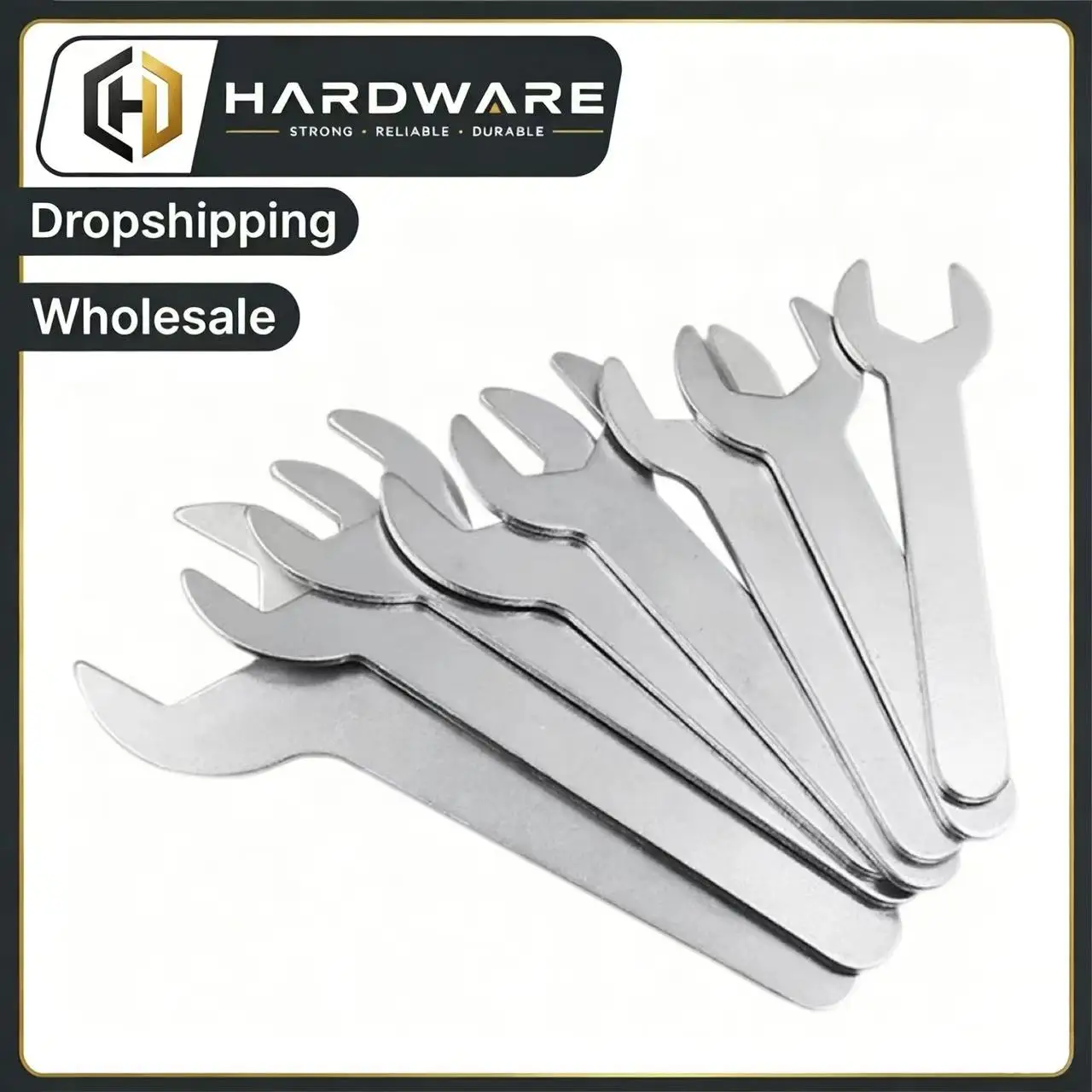 100Pcs Single Head Open End Wrench 4-22mm Opening Single-End Ultra-Thin Small Wrench for Supporting Bathroom