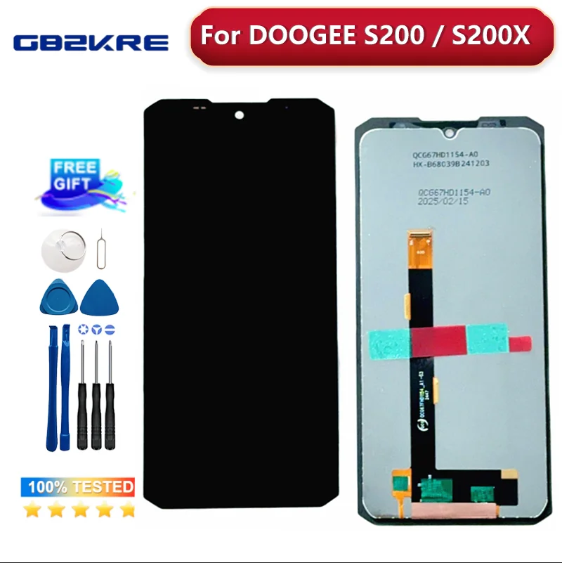 Original 6.72” FHD+120Hz IPS screen For DOOGEE S200 S200X S200 PLUS LCD Display +Touch Screen Display Module Repair Replacement