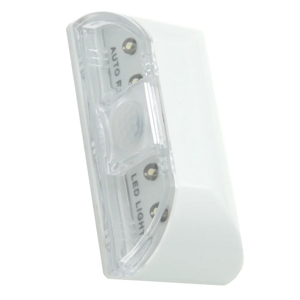 Door Lock Lamp Sensor Auto PIR Keyhole Automatic Stairway White Abs Night for