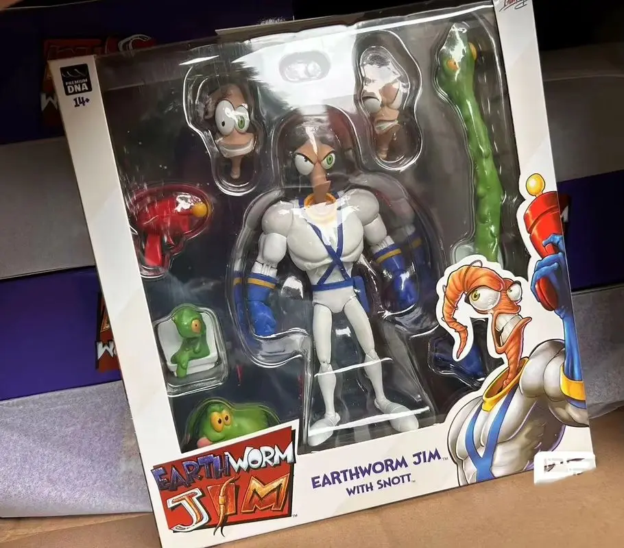 Original PDNA 1/12 Earthworm Jim Psy Crow Bob The Killer Action Figure Worm Body Psy-Crow Bob The Killer Collectible Toys Gift view 2