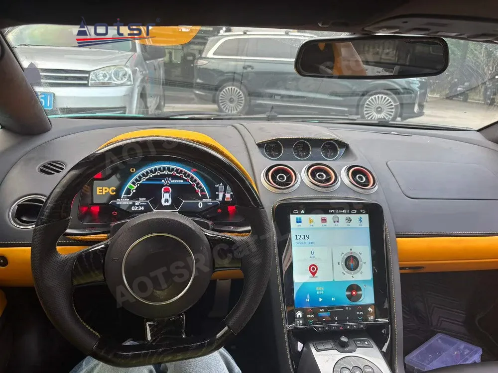 

Цифровая приборная панель с LCD-дисплеем для Lamborghini Gallardo Huracan 2004~2015, виртуальный информационный центр для автомобиля.