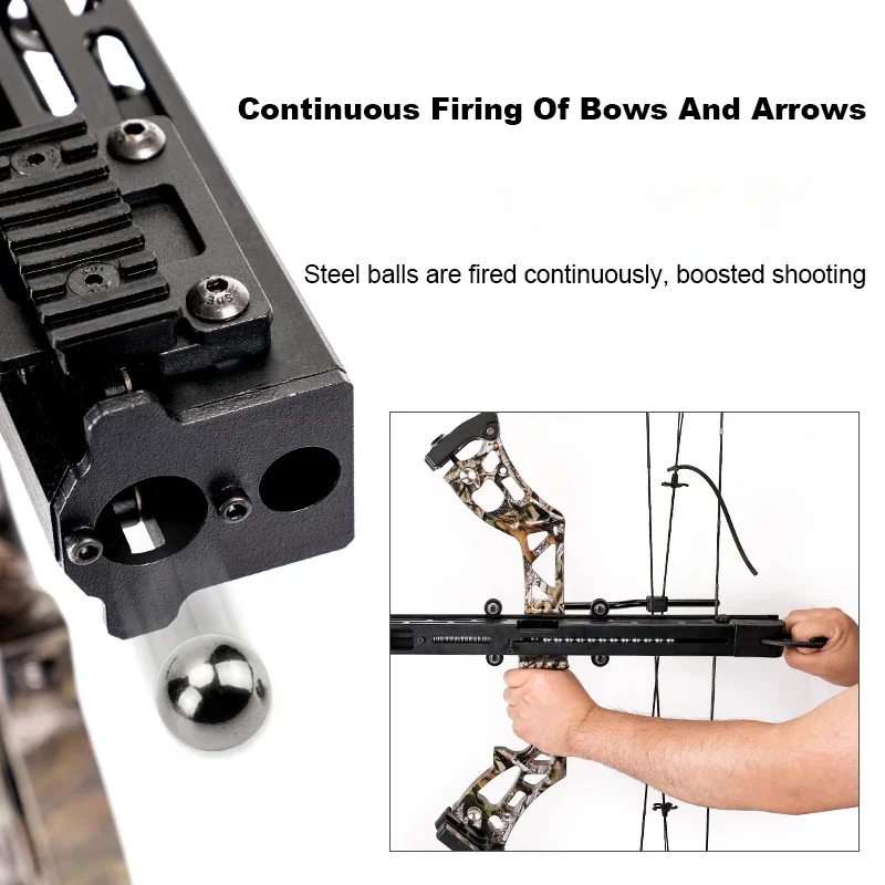 Compound Bow Orbital Archery Steel Ball lancio Bow Assist Compound/Recurve Hunting Burst Single/Double Launch Hunting