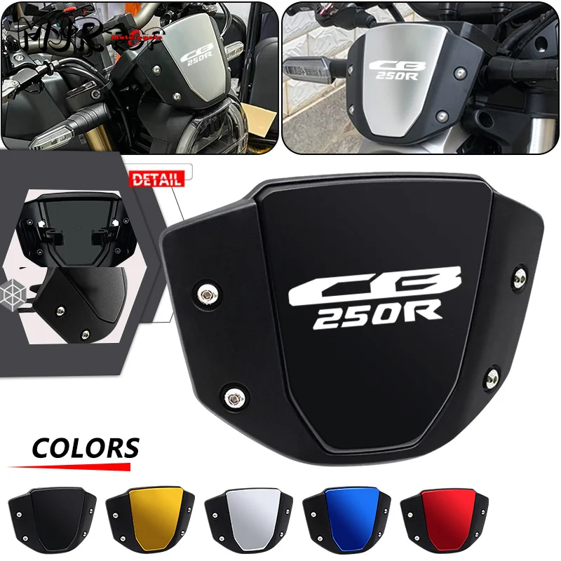 

Front Screen Deflector For CB250R CB125R CB150R 2018-2023 2024 Motorcycle CNC Windshield WindScreen Wind Viser Visor