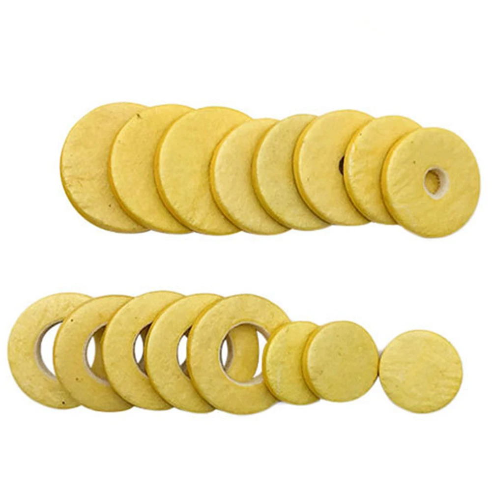 Yellow Flute Pads Open Hole Flute Pads Anti-vibration Effect Durability Optimal Performance 17 Open Hole Flute