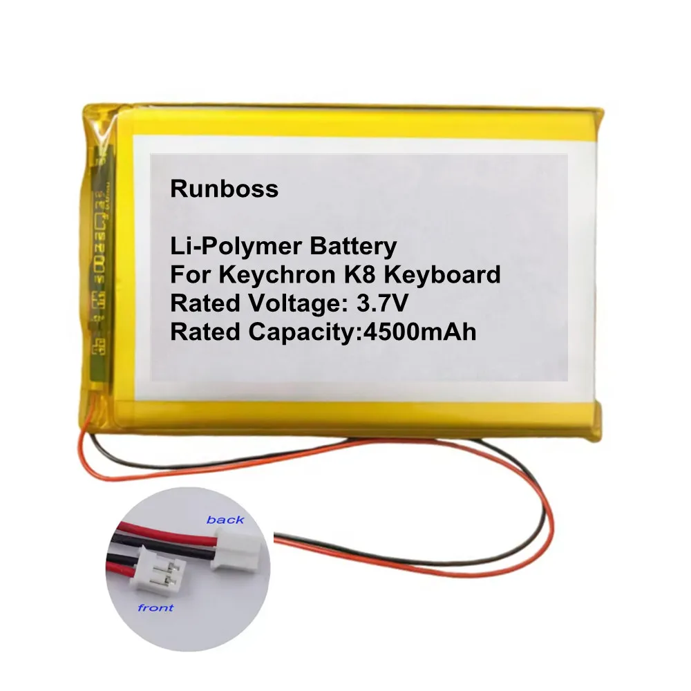 3.7V 4500mAh Wireless Mechanical Keyboard Battery 606090 for Keychron K8 Keyboard Battery