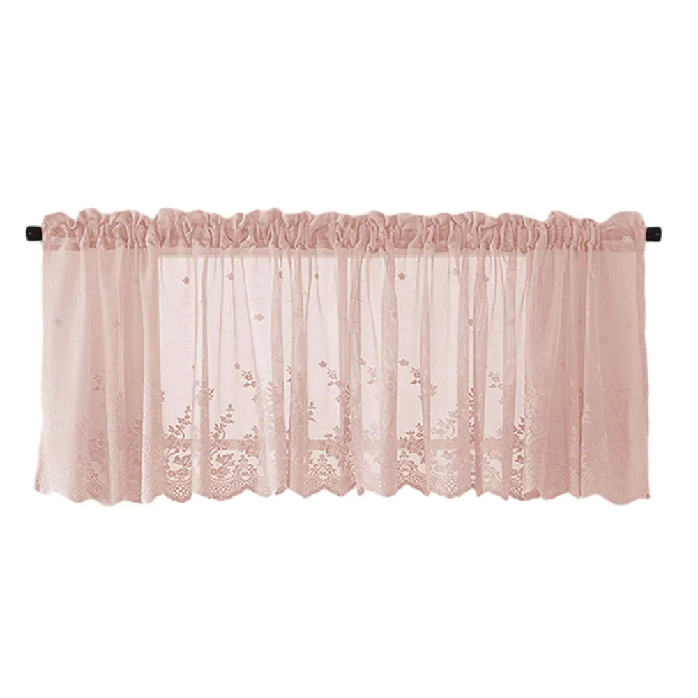 Lace Curtain Curtain 137*61cm Anti Pilling Anti Wrinkle Soft And Comfortable For Living Room Affordable High Quality