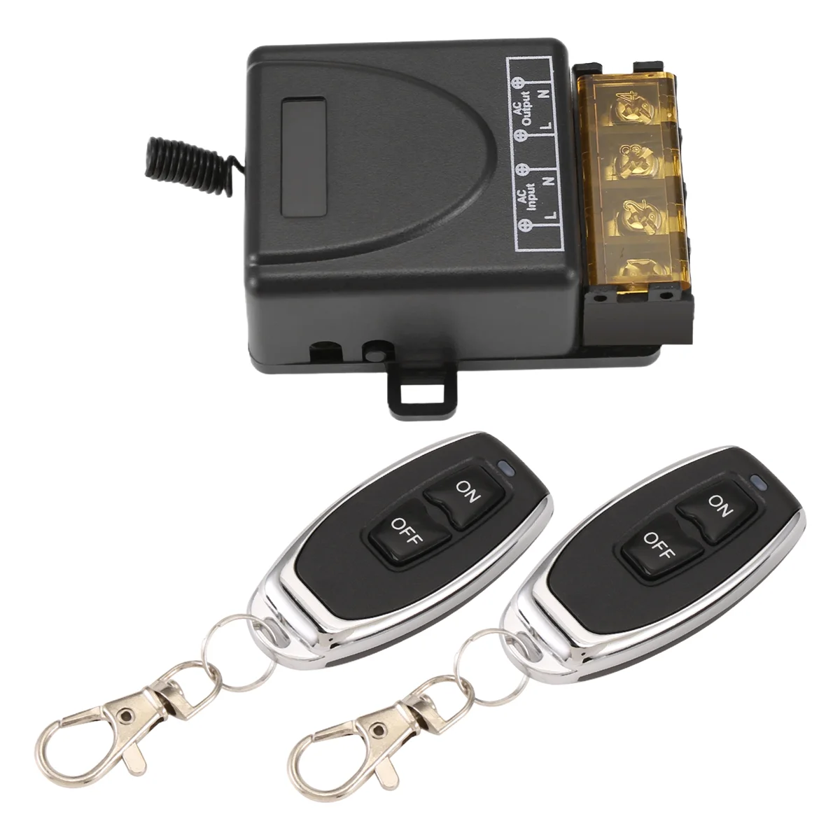 AT41AC 220 فولت 30A 1CH 433 ميجا هرتز لاسلكي للتحكم عن بعد التبديل RF التتابع استقبال + تشغيل/إيقاف الارسال لمصباح الأجهزة الكهربائية