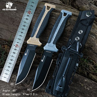 HX OUTDOORS Hunting Dog D2 Blade 58HRC Full Tang Camping Hunting Knives Army Survival Tourist Knife Hiking Outdoor Tools