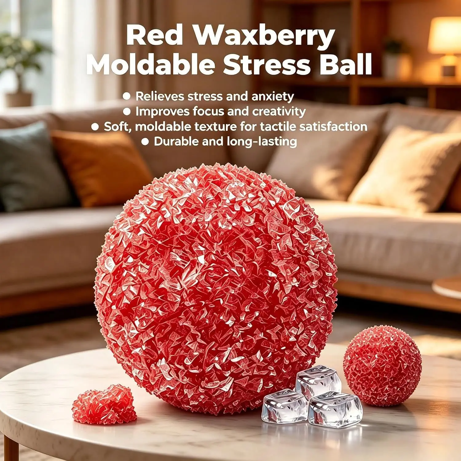 Waxberry Smoothie Stress Relief Squeeze Toy Vaseline Handmade Ball Sound Control Slow Rebound Vent Fidget Toy Squeeze Toy