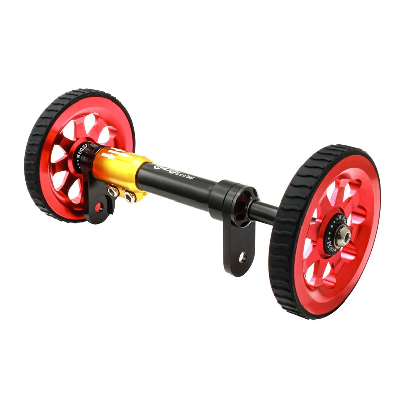 AliExpress NONE Folding Bike Assistant Wheels 85x12mm Ceramic Bearing Cycling Accessories Alloy Aluminum Bicycle Easywheel Sets For Brompton