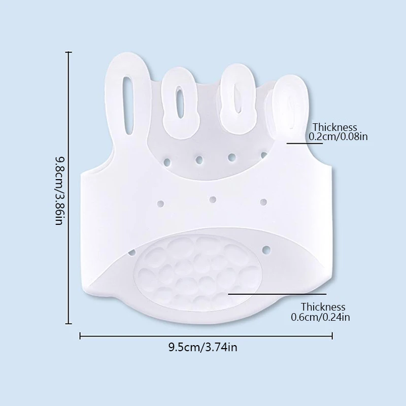 1Pair SEBS Forefoot Metatarsal Pads Orthotics Toe Separator Orthotic Hallux Valgus Spacers Shoes Insoles Cushion Foot Care Tools