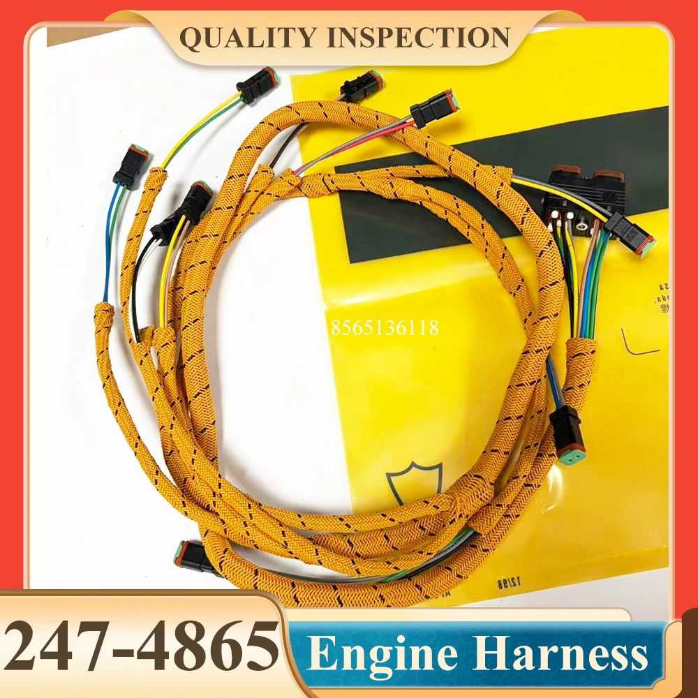 Transmission Wiring Harness 247-4865 2474865 Harness Assembly for Wheel Loader 950H 962H IT62H Transmission Control Cable Loom