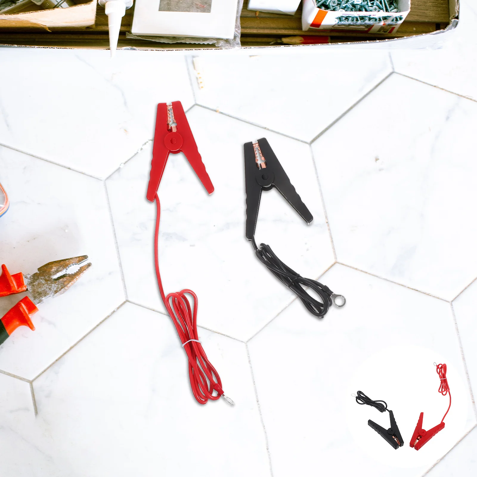 

2Pcs Electric Fence Jump Cable Copper PP Fencing System Wire for Farm Yard Garden Animal Containment Easy Install Solar Powered